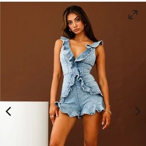 Selfie Leslie denim romper